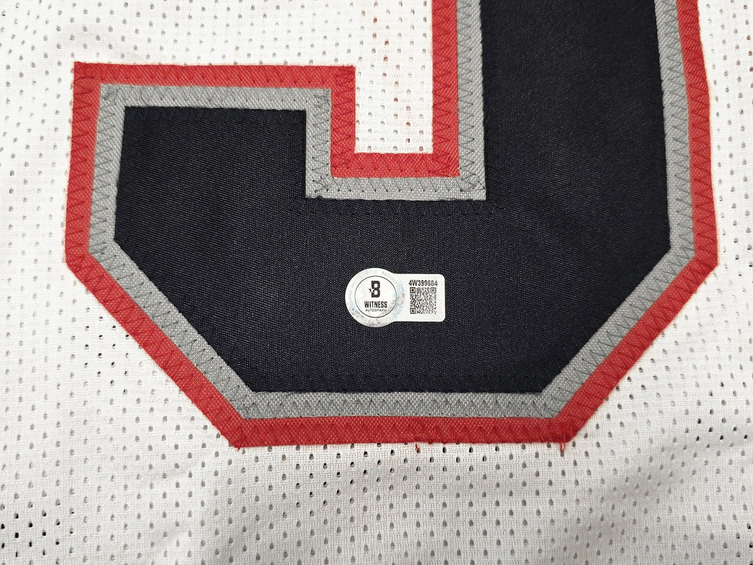 New England Patriots Milton Williams Signed White Jersey Beckett Witness