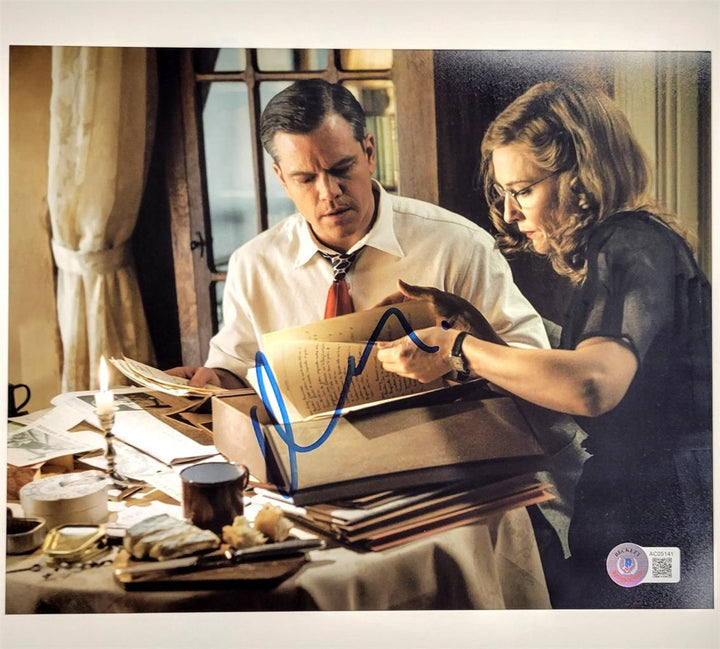 Matt Damon signed The Adjustment Bureau 8x10 photo autograph ~ Beckett BAS Holo