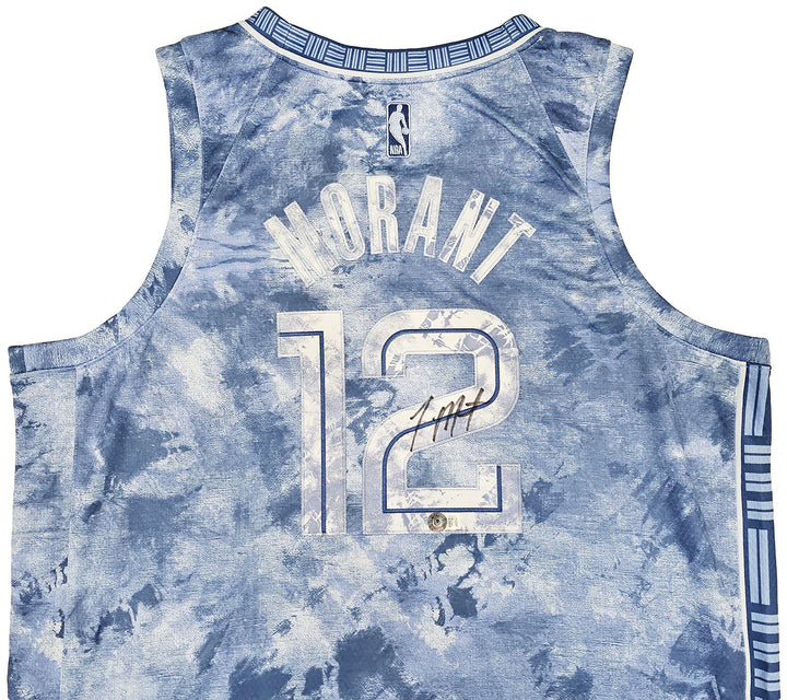 Grizzlies Ja Morant Auto Blue Jordan Creators The Paint Select Jersey 52 BAS