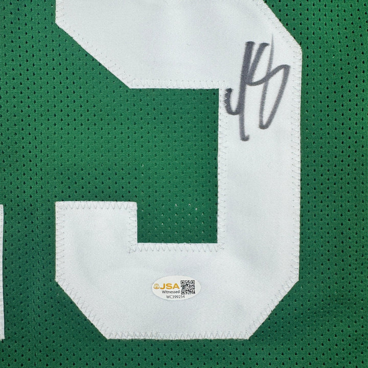 Autographed/Signed LeSean McCoy Philadelphia Kelly Green Football Jersey JSA COA
