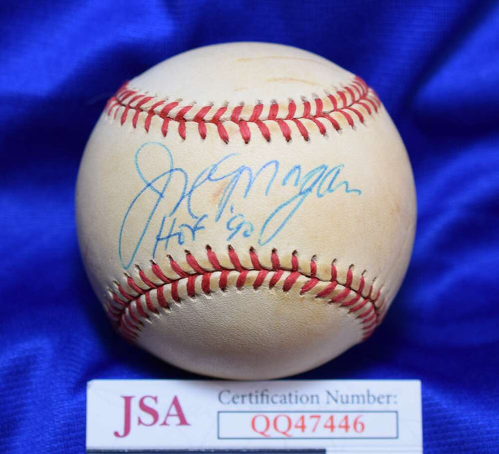 Joe Morgan JSA COA Autograph National League Signed Baseball HOF 90