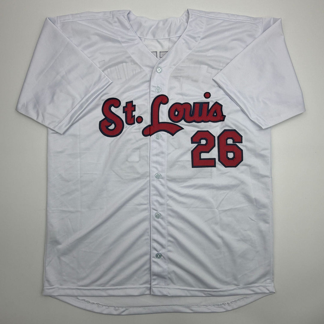 Facsimile Autographed JJ Wetherholt St. Louis White Reprint Jersey Size Men's XL