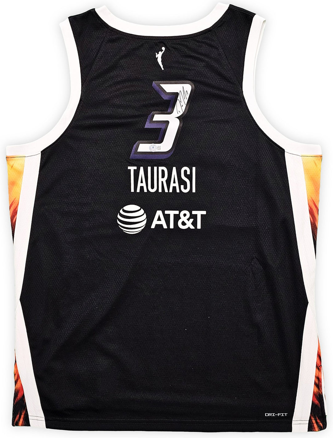 Phoenix Mercury Diana Taurasi Auto Black Nike Rebel Edition Jersey Sz XL Beckett