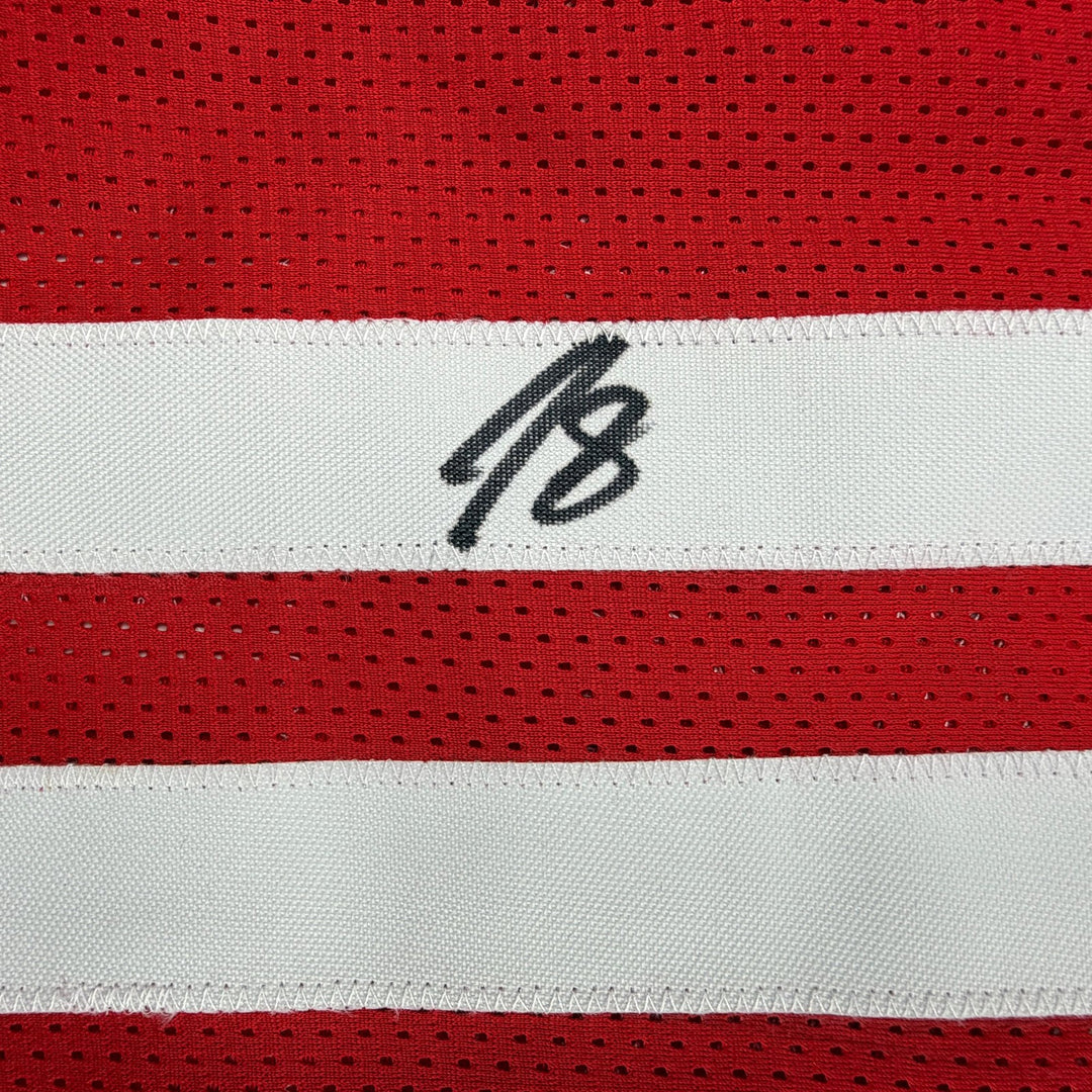 Autographed/Signed Jabari Smith Jr. Houston Red Basketball Jersey Tristar COA