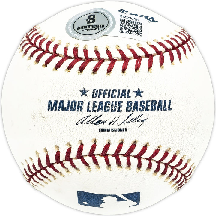 Eddie Lyons Signed MLB Baseball Washington Senators Beckett #BM25988