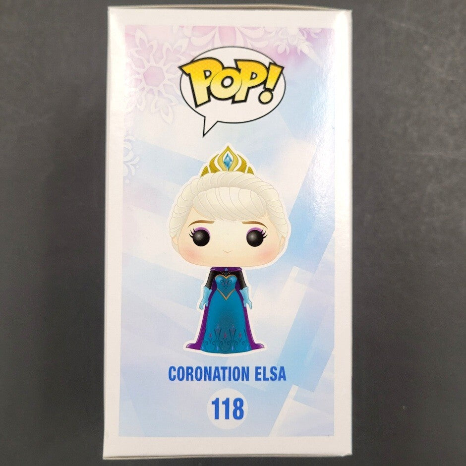Idina Menzel signed Disney Frozen Coronation Elsa Funko Pop PSA/DNA Witness COA
