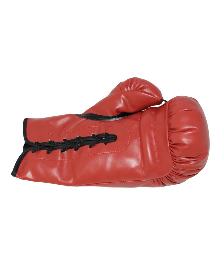 Buster Douglas Autographed/Signed Red Left Boxing Glove Insc. Beckett 41185
