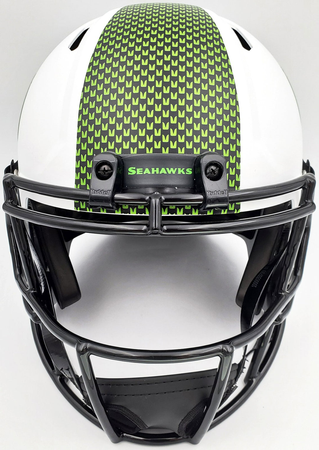 Warren Moon Auto Seahawks Lunar Eclipse White Full Size Rep Speed Helmet HOF 06