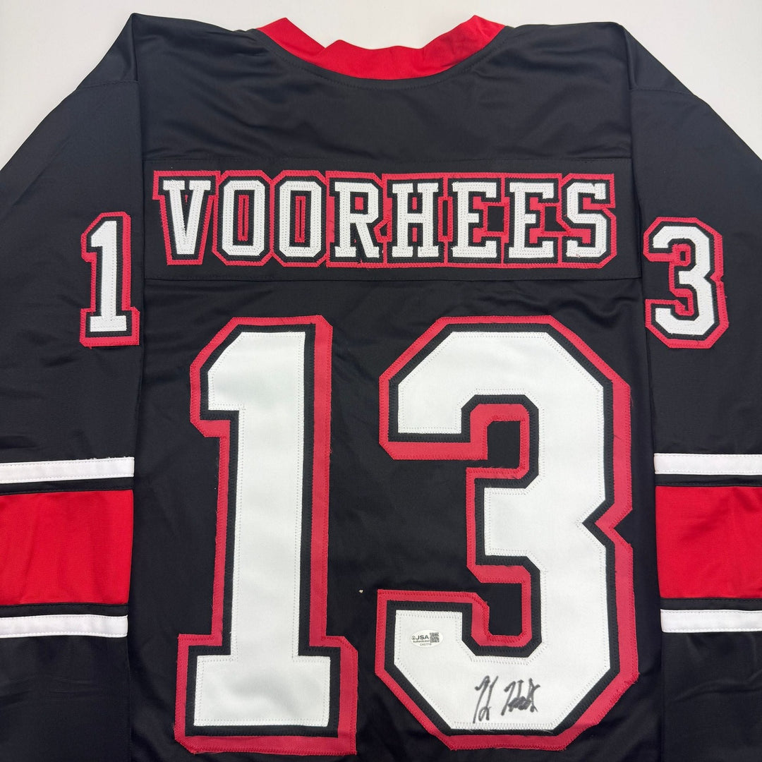 Autographed/Signed Kane Hodder Jason Voorhees Friday The 13th Jersey JSA COA