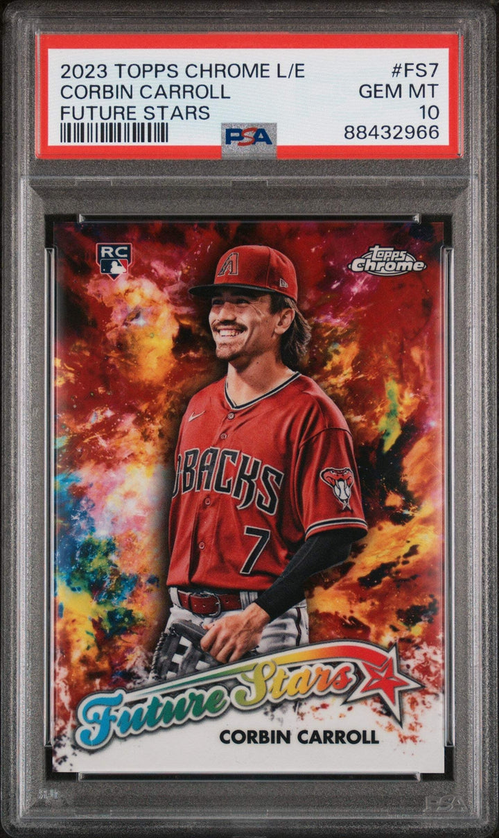 Graded 2023 Topps Chrome L/E Corbin Carroll #FS7 RC Baseball Card PSA 10 Gem