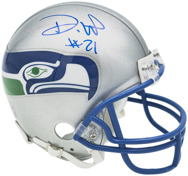 Devon Witherspoon Signed Seahawks Silver 83-01 Throwback Mini Helmet MCS Holo