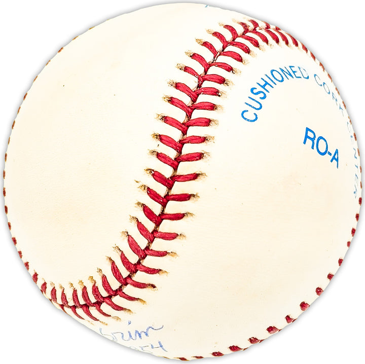 Bob Grim Autographed AL Baseball New York Yankees "ROY 1954" Beckett QR #BM25322
