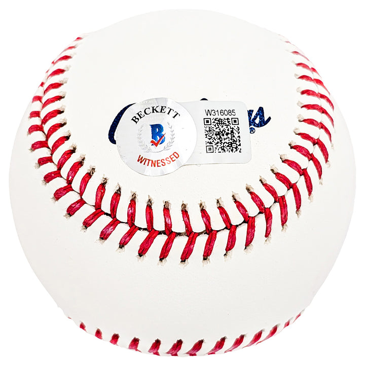 Wade Boggs Signed Official HOF Logo Baseball Boston Red Sox Beckett Wit