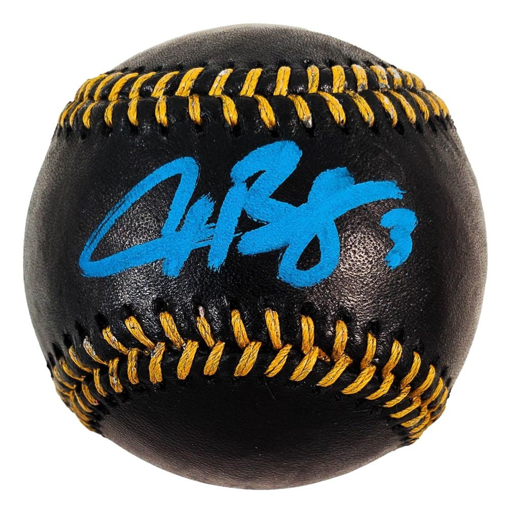 Alex Bregman Chicago Cubs Signed Rawlings Black Leather Baseball BAS