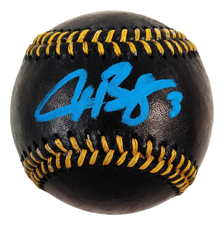 Alex Bregman Chicago Cubs Signed Rawlings Black Leather Baseball BAS