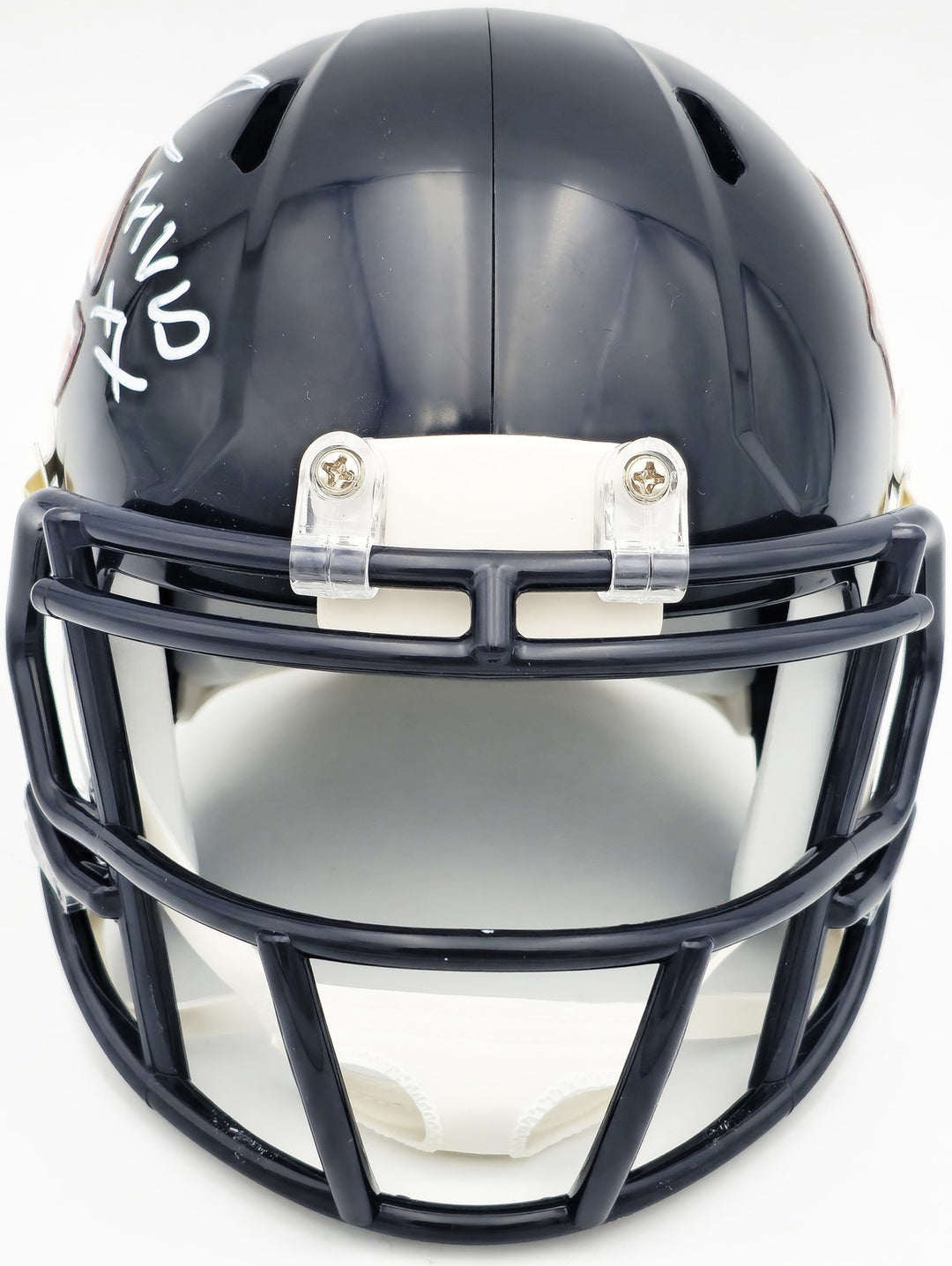 Richard Dent Signed Chicago Bears Blue Speed Mini Helmet "MVP XX" Beckett Wit