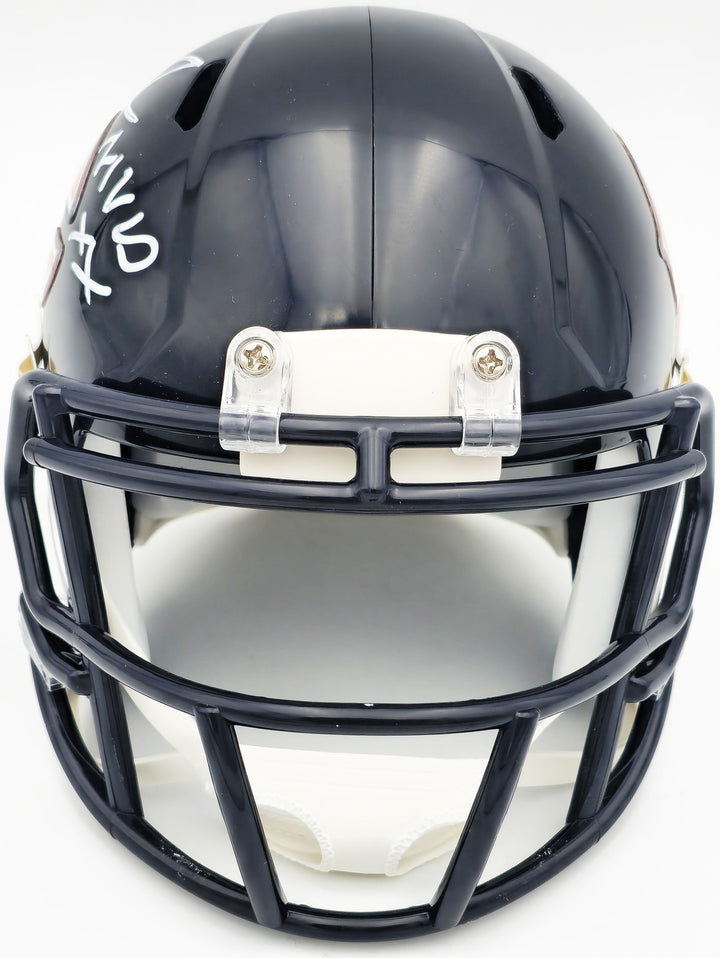 Richard Dent Signed Chicago Bears Blue Speed Mini Helmet "MVP XX" Beckett Wit