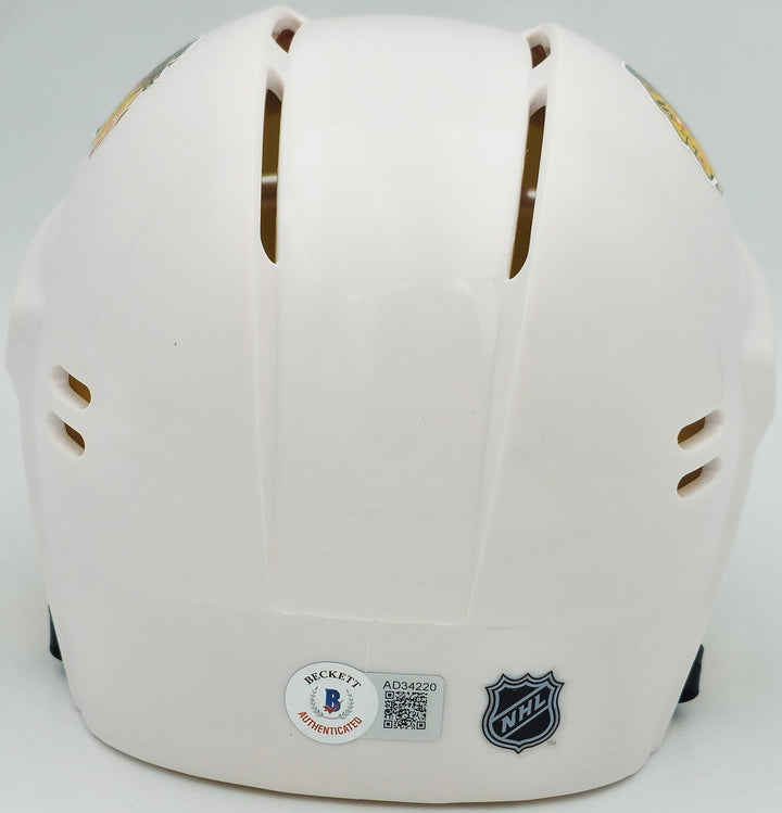Chevy Chase Auto Blackhawks White Speed Mini Helmet Christmas Vacation Beckett
