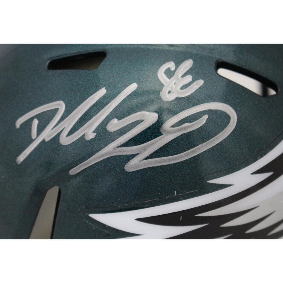 Dallas Goedert Autographed Philadelphia Eagles Mini Helmet FAN 44759