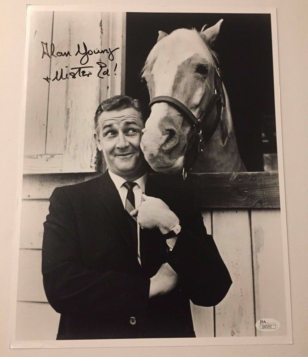 Alan Young "Mister Ed" Signed 11X14 JSA COA Autograph Photo Inscribed Scrooge