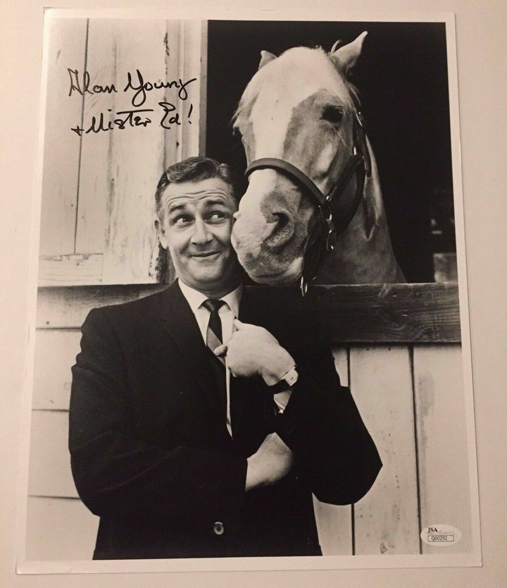 Alan Young "Mister Ed" Signed 11X14 JSA COA Autograph Photo Inscribed Scrooge