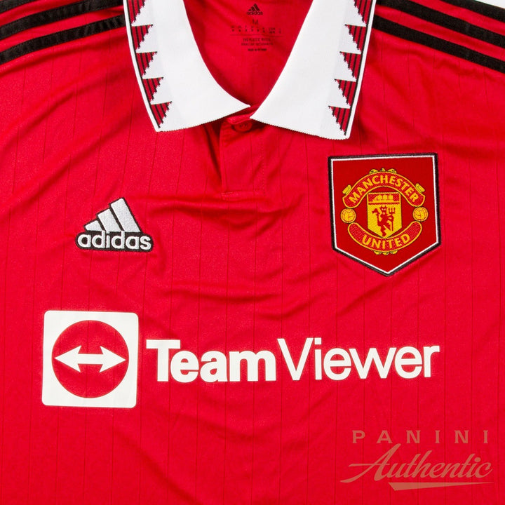 David Beckham Signed Manchester United Adidas Replica Jersey Panini