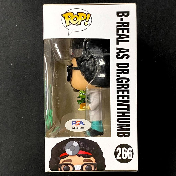 B-Real signed Cypress Hill Dr. Greenthumb Funko Pop! 266 figure autograph PSA
