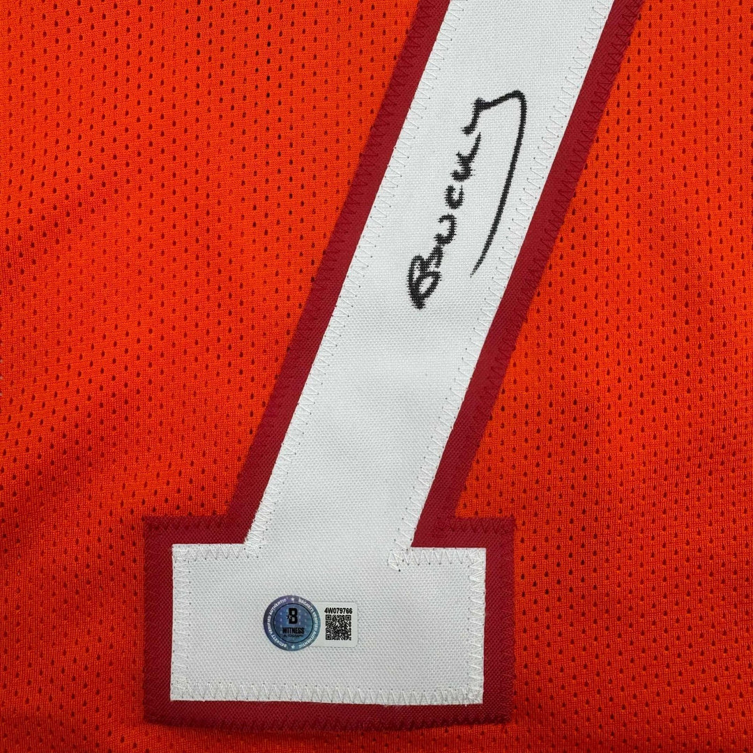 Autographed/Signed Bucky Irving Tampa Bay Creamsicle Retro Jersey BAS COA
