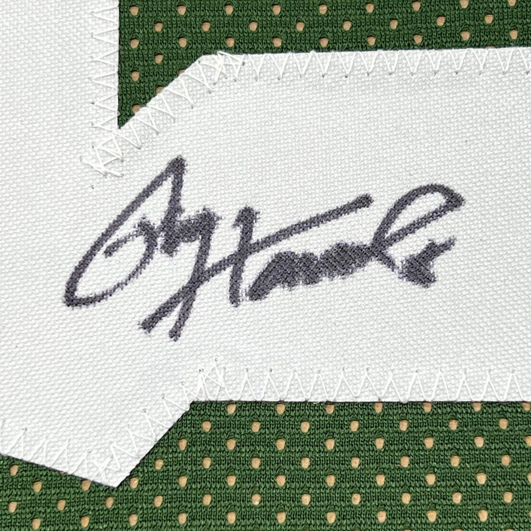 FRAMED Autographed/Signed PAUL HORNUNG 33x42 Green Bay Green Jersey JSA COA Auto