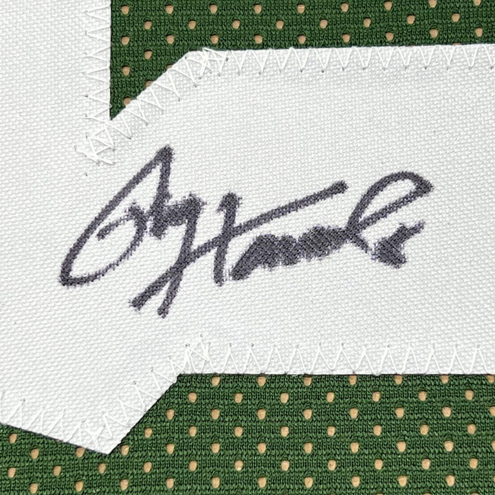 FRAMED Autographed/Signed PAUL HORNUNG 33x42 Green Bay Green Jersey JSA COA Auto