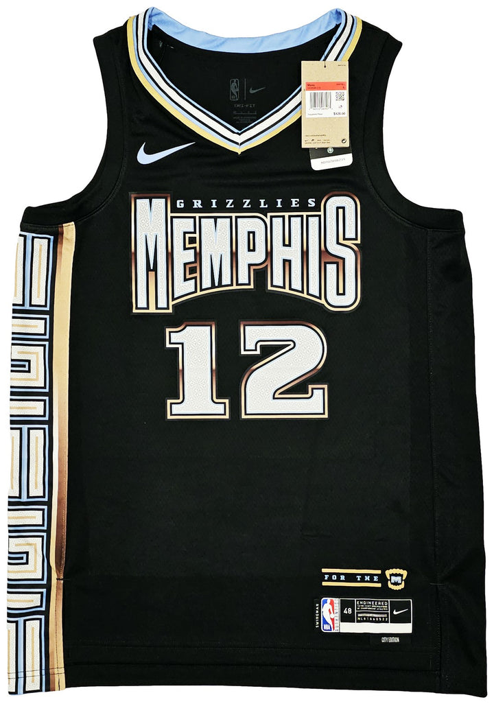 Grizzlies Ja Morant Auto Black Nike City Edition Swingman Jersey Size 48 Beckett