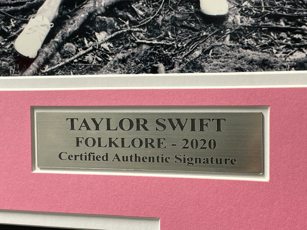 Taylor Swift Signed Folklore CD Cover Framed Album JSA COA Autograph Memorabilia