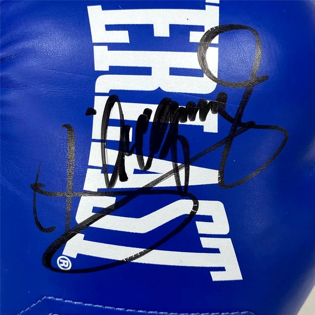 Manny Pacquiao signed Blue Everlast Boxing Glove autograph (A) ~ Beckett BAS