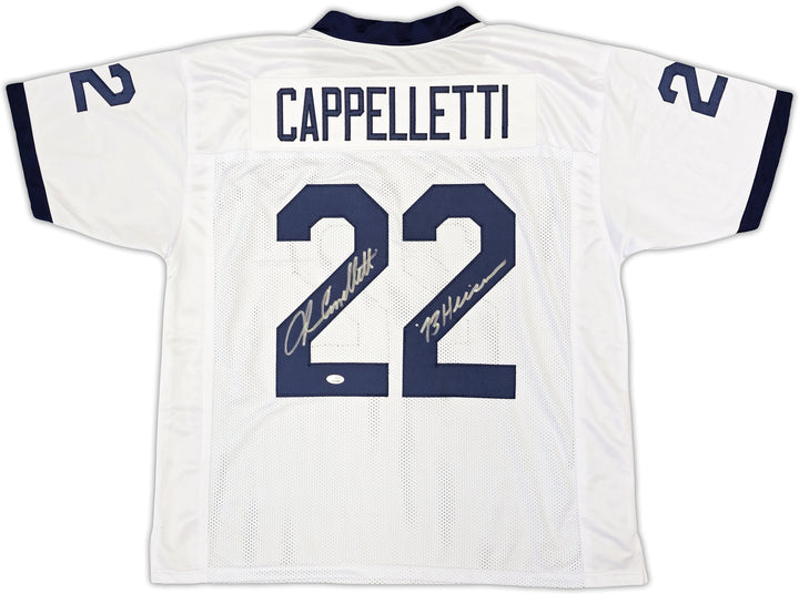 Penn State Nittany Lions John Cappelletti Signed White Jersey "73 Heisman" JSA