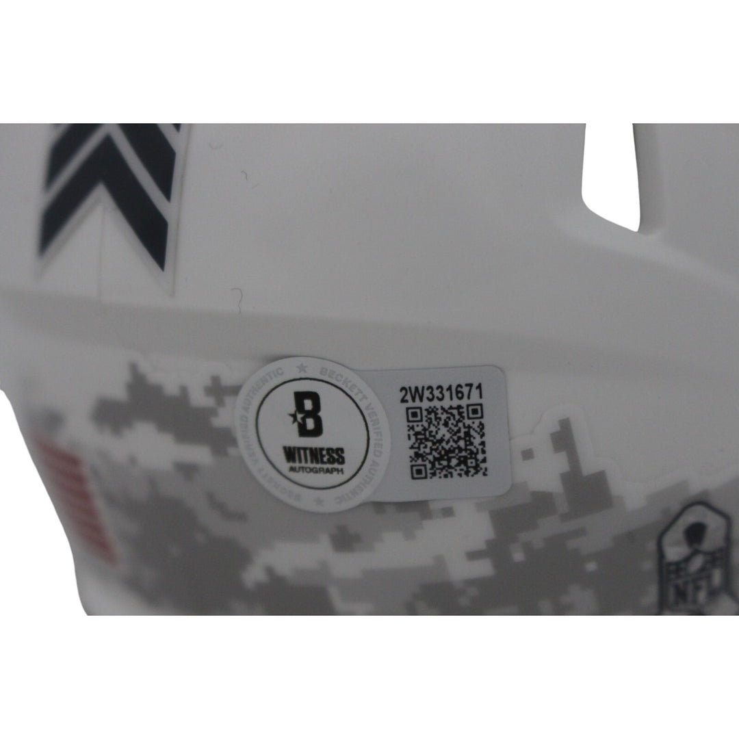 Randall Cunningham Signed Philadelphia Eagles 24 STS Mini Helmet Beckett 48868