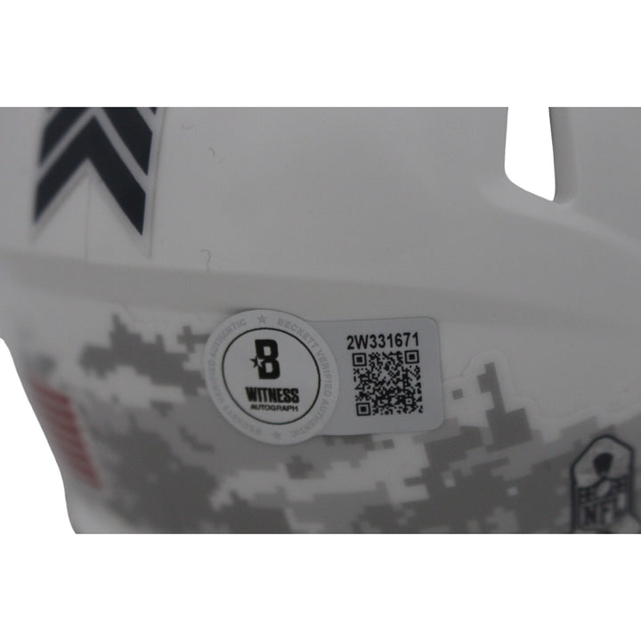 Randall Cunningham Signed Philadelphia Eagles 24 STS Mini Helmet Beckett 48868