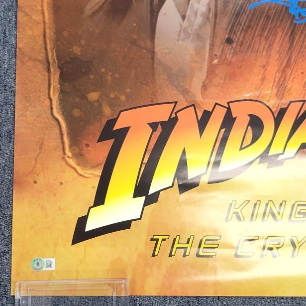 Shia LaBeouf signed Indiana Jones Crystal Skull 27x40 poster autograph ~ BAS