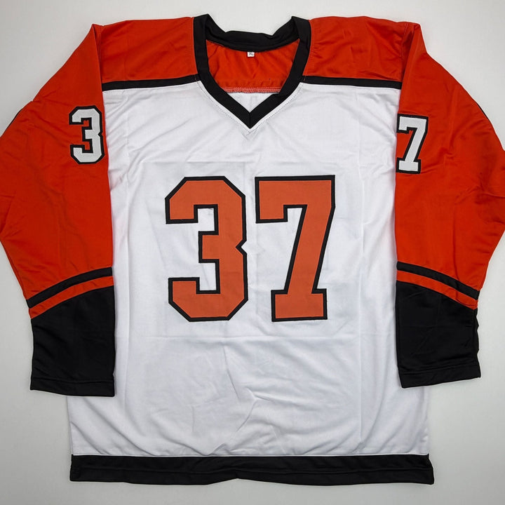 Autographed/Signed Eric Desjardins Philadelphia White Jersey Beckett COA