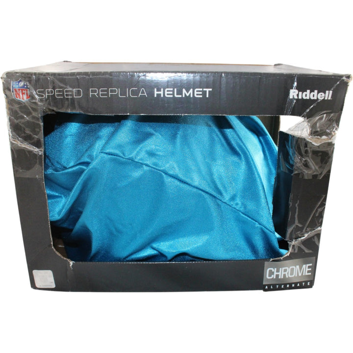 Seattle Seahawks Full Size Replica Chrome Helmet Riddell New In Box 39609