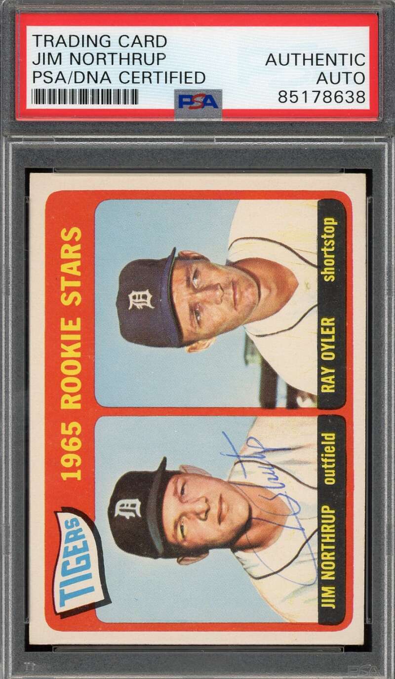 Jim Northrup PSA DNA Signed 1965 Topps Rookie Stars Autograph