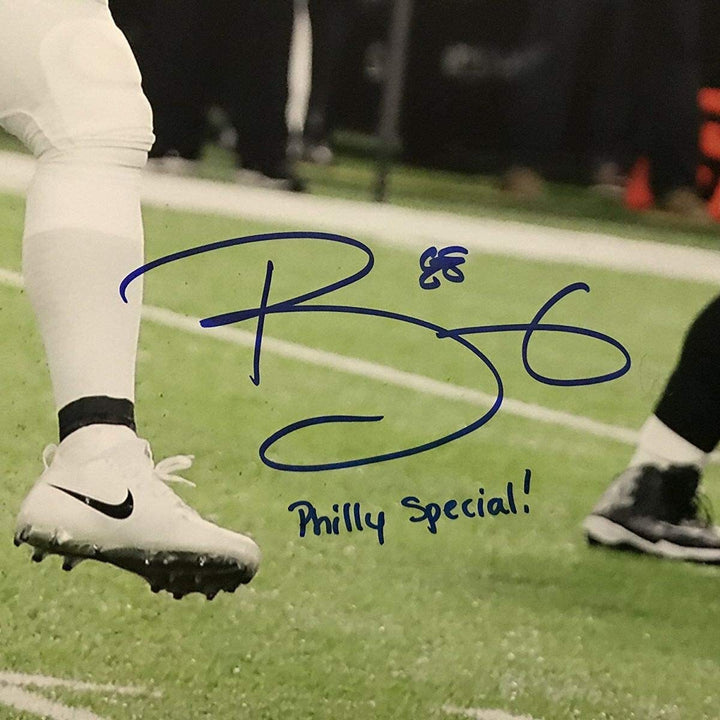 Autographed/Signed TREY BURTON Inscribed "Philly Special" SB 16x20 Photo JSA COA