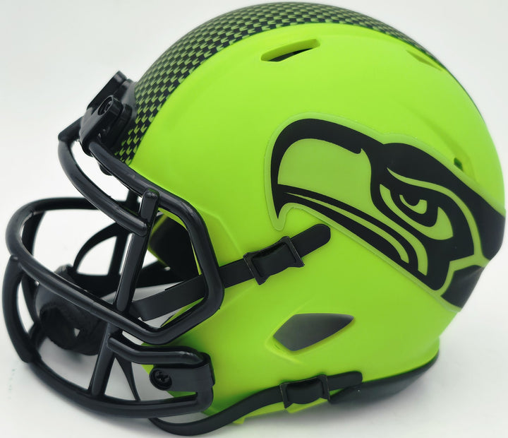 Julian Love Signed Seattle Seahawks Rave Green Speed Mini Helmet MCS Holo