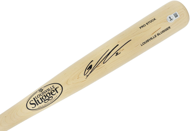 Gunnar Henderson Auto Blonde L Slugger Pro Stock Baseball Bat Orioles Beckett