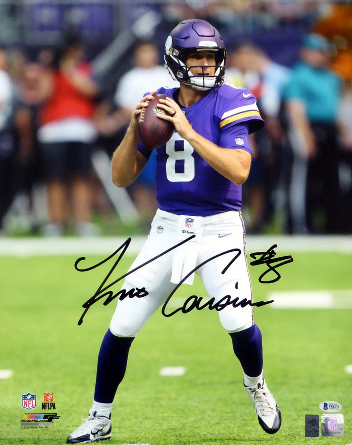 Kirk Cousins Signed 16x20 Photo Minnesota Vikings Beckett BAS