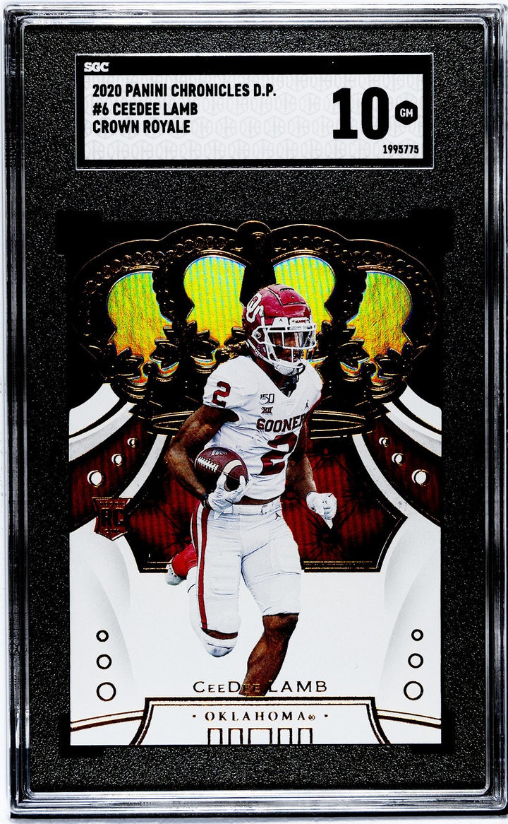 CeeDee Lamb 2020 Panini Chronicles DP Crown Royale Card #6- SGC Graded 10 Gem MT