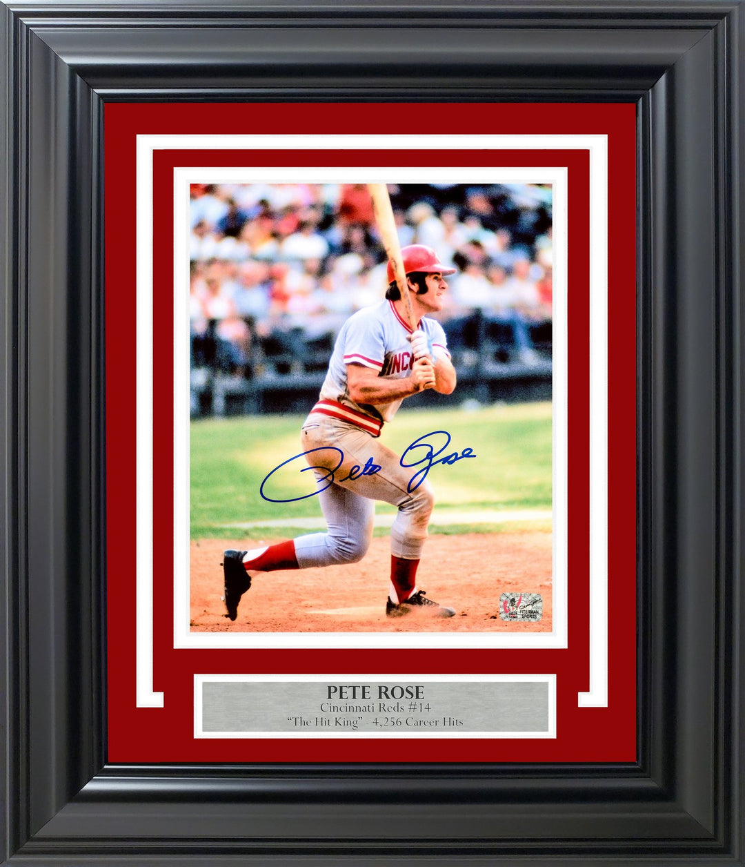 Pete Rose Signed Framed 8x10 Photo Cincinnati Reds PR Holo