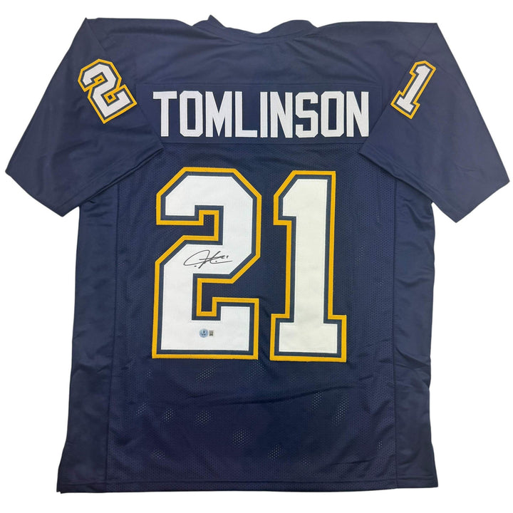 Autographed/Signed LaDainian Tomlinson San Diego LA Dark Blue Jersey JSA COA