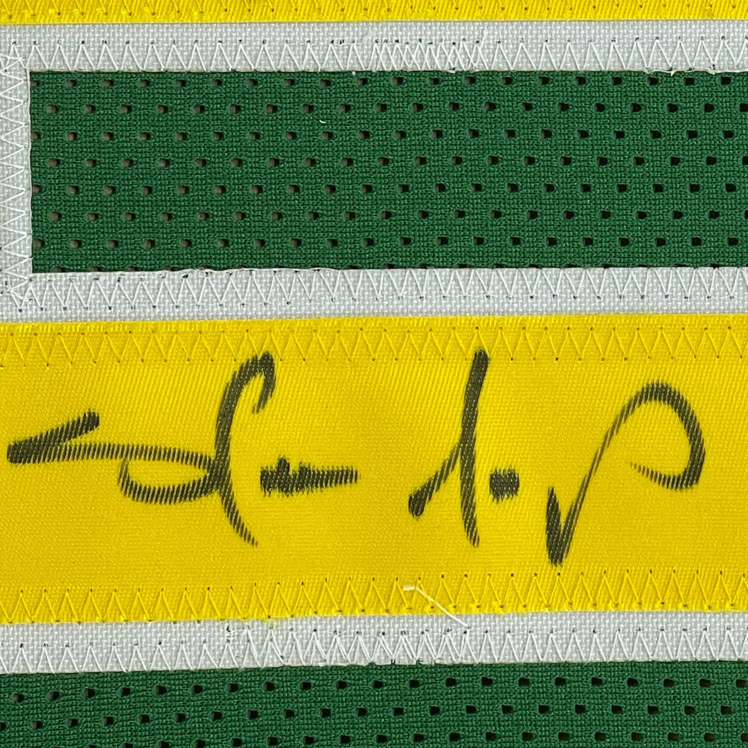 FRAMED Signed SHAWN KEMP 35x39 Seattle Green Jersey JSA COA Auto