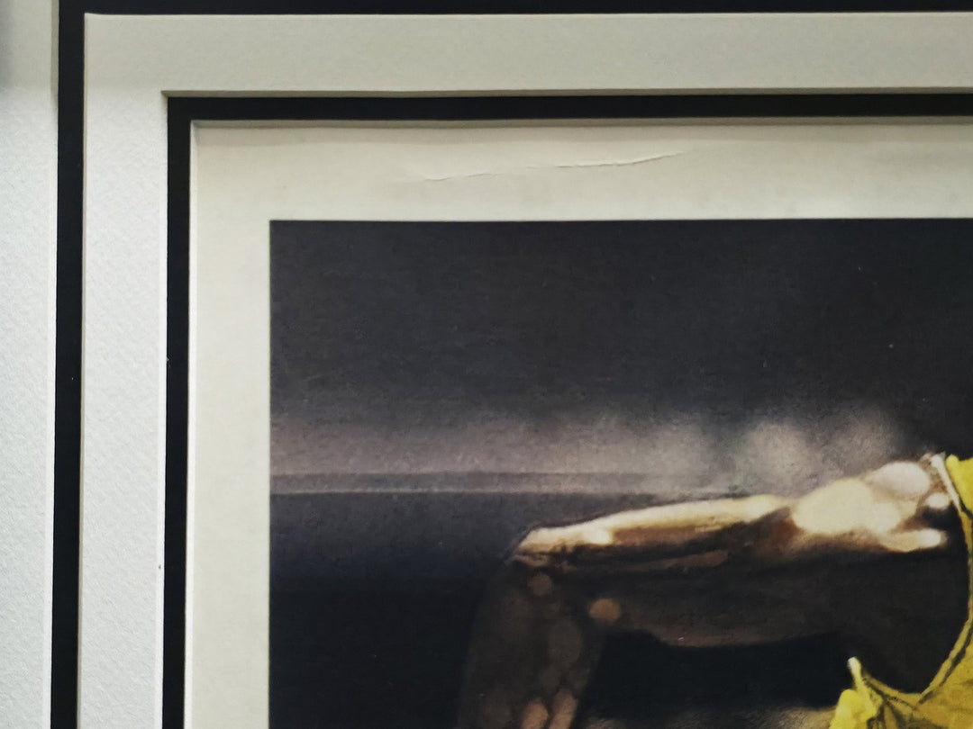 Wilt Chamberlain John Havlicek Auto Framed 18x22 Lithograph Photo #/1000 Beckett
