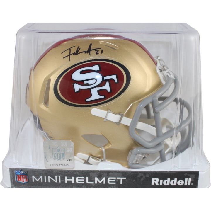 Frank Gore Autographed San Francisco 49ers  Mini Helmet Beckett Witness 51642